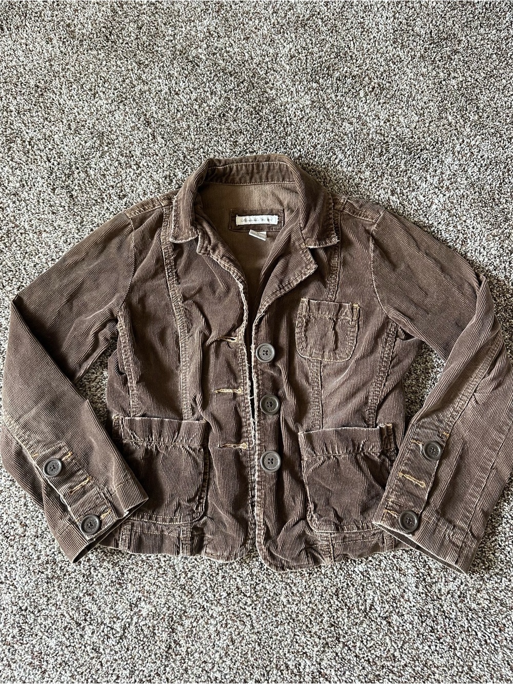 2000’s y2k vintage Abercrombie & Fitch brown corduroy jacket